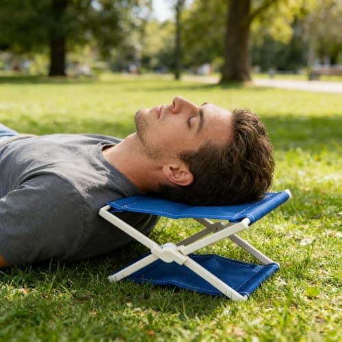Camping Pillow Waterproof Ergonomic Neck Support — view 3