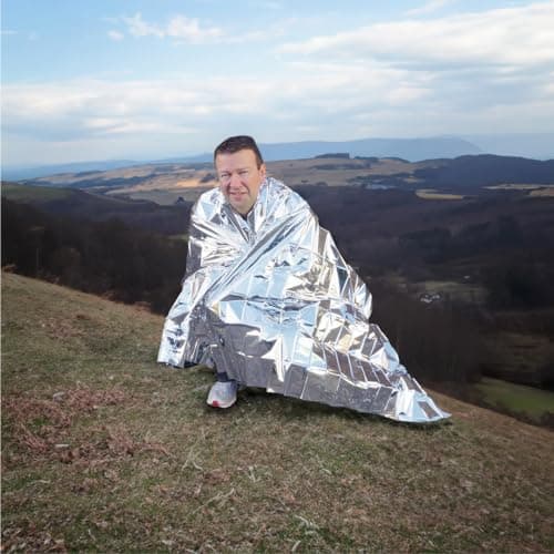 Lomo Emergency Foil Blanket - Silver Space Blanket - 10 Pack — view 2