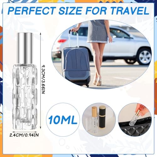 ViEinkaufen 10Pcs Travel Refillable Perfume Atomisers 10 ml Glass Bottles — view 5