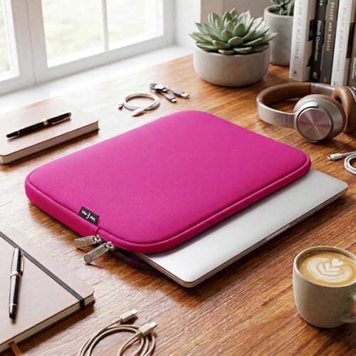 Emartbuy Hot Pink Neoprene Laptop Sleeve 13-15 Inch — view 6