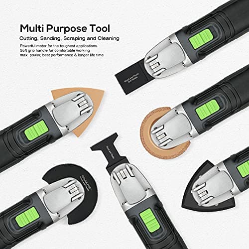 GALAX PRO 260W Oscillating Multi Tool 40Pcs,6 Speeds,Quick-Release Chuck — view 4