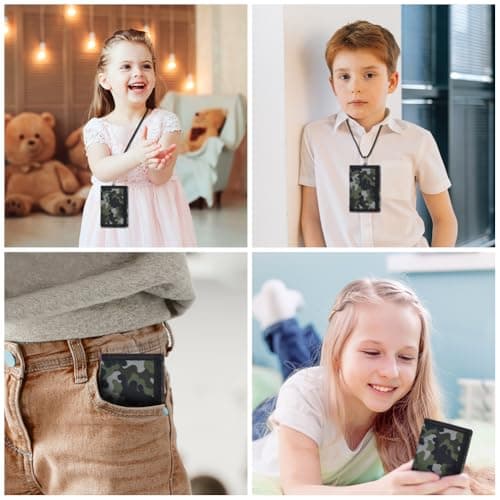 Aucuu Kids Wallet, Cartoon Waterproof Wallet, Trifold Wallets with Coin Pocket Zippered, with Card Slots Lanyard, with Chain, Travel Document Wallets for Teenagers Boys Girls(Camouflage) — view 5