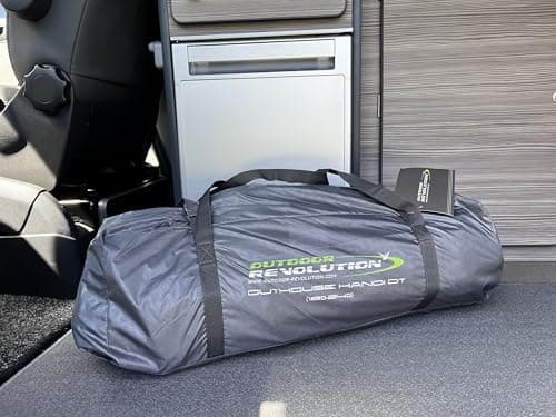 Cayman Outhouse Handi Driveaway Campervan Awning, Teal, 120HDE Hex Fabric, 180-240cm Height, Waterproof 3000mm HH, Lightweight Utility Tent with Fibreglass Poles — view 5