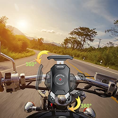 iMESTOU Anti-Theft Motorbike Phone Mount-1" Bike Ball Phone Holder — view 6