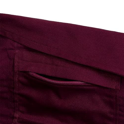 Yoga Studio Yoga Kit Bag | YKK Full Zipp Fastening Carrier Equipment Bag | Cotton Yoga & Pilates Mat Bag with Storage Pocket Compartments for Mats & Accessories | Fits Most Mat Sizes (Raspberry) — view 5