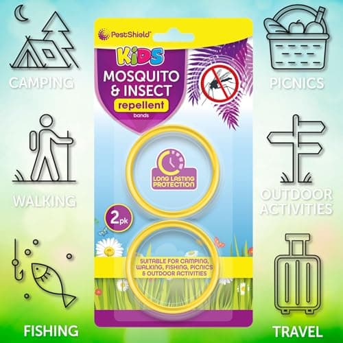 PestShield Maximum Strength Citronella Wrist Bands for Kids (2 Pack) — view 4