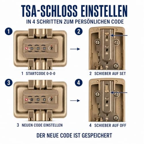 Aluminium Travel Suitcase Hard Shell Suitcase Trolley Suitcase Hand Luggage Telescopic Handle TSA, 4 Wheels, gold, Großer Koffer, Suitcase — view 5