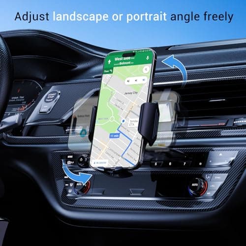 VIIMAKE Car Phone Mount,Universal Clamp CD Slot Car Phone Holder Cradle for iPhone,Samsung and 4-6.8 inch Smartphones — view 5