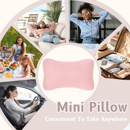 vocheer Small Pillow with Removable Cover, 28*17 cm Tiny Travel Pillow 1PC — view 6