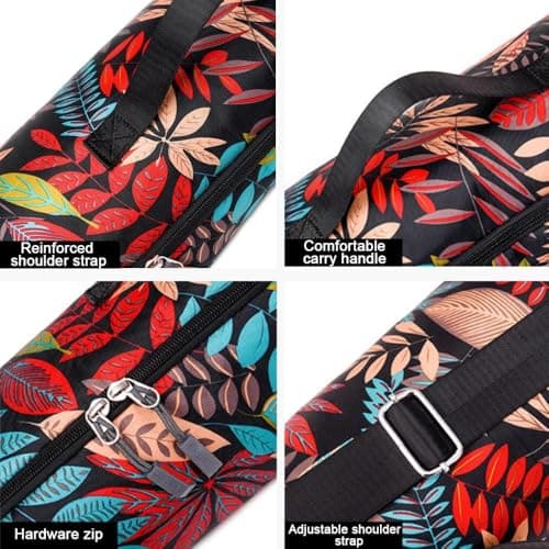 Oaygat Yoga Mat Bag Large Quick Dry Non Slip Pilates Carrying Bag Extra Long Microfibre Pilates Bag Yoga Carry Luggage Pliates Gym Exercise Mats Bag with Bottle Pocket and Wet Compartment — view 5