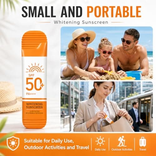 24PCS Sunscreen SPF 50+, Mini Travel Size for Face & Body, 0.28oz Each — view 2