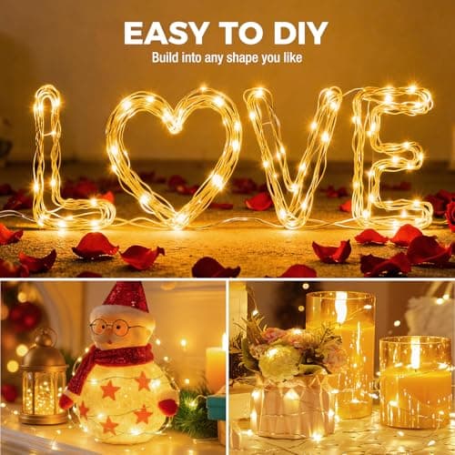litogo 3 Pack Fairy Lights Battery Operated, 3 Modes Small String Lights — view 6