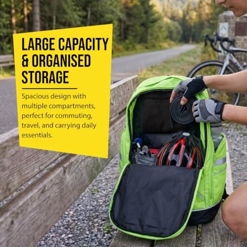 Optimum Nitebrite Hi Vis Waterproof Cycling Backpack 25L — view 5
