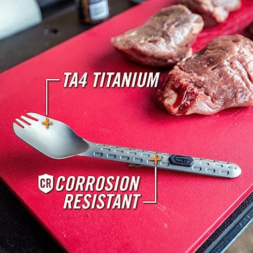 Gerber Gear Devour Multi-Fork - Camp Eating Tool and Multi-Tool - EDC Gear and Equipment - Titanium — view 5