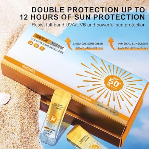 Mini Sunscreen Travel Size Anti-Age Spray With SPF 50+,SPF 50+ Sunscreen for Body & Face,Lightweight & Non-Greasy,Waterproof & Long Lasting Sun Cream (3 box) — view 4
