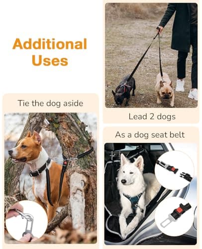 Pecute Hands Free Dog Leash with Adjustable Waist Belt for Running Hiking — view 6