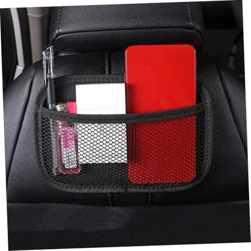 2pcs Black Oxford Cloth Car Door Pocket Organizer with Mesh Storage — view 6