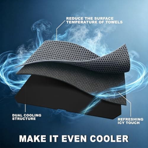 Cooling Towel,Sun Protection Cooling Towel for Hot Weather Travel,Hoodie 1P — view 5