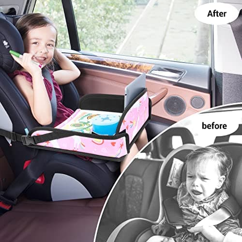 INFANZIA Kids Travel Tray for Car Seat, Road Trip Activities for kids — view 4