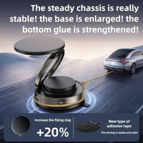 Treasureheart Foldable Magnetic Phone Holder for Car for City 2015+ — view 5