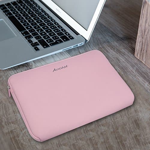 Aucase Laptop Case Sleeve 13.3 14 Inch, Thickest Lightest Water Resistant Neoprene Protective Laptop Bag for Men and Women, Compatible with MacBook 15.3''/ Air 15'' M3 M2, Chromebook — view 5