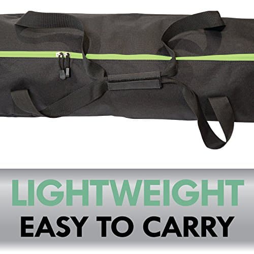 Athletico Two-Piece Ski and Boot Bag Combo | Store & Transport Skis Up to 200 CM and Boots Up To Size 13 | Includes 1 Ski Bag & 1 Ski Boot Bag (Black with Green Trim) — view 5