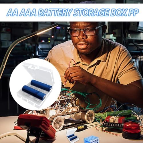Battery Storage Box Clear Dust-Proof Portable Transparent Stackable Compact — view 2