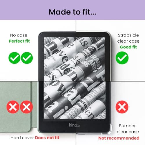 Strapsicle Hand Strap for Kindles & Kobos – Fits Kindle/Paperwhite (6”) Gen 7–10, 6” Kobo – 2 Pack Lightweight Grip – Medium – Black — view 2