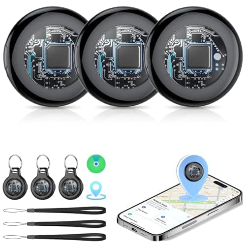 Tukio Air Tracker Tags-3 Pack [MFi Certified] for Apple Find My (iOS Only)