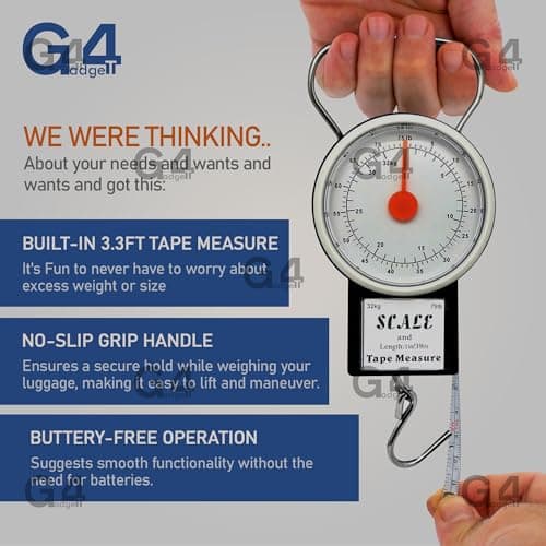 New Portable Travel Suitcase Baggage Luggage Weighing Scale Hook Weight Scale Hand Held Compact 32 KG — view 3