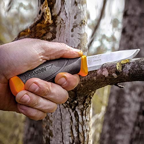 Morakniv Companion Heavy Duty Knife with Stainless Steel Blade, 4.1-inch, Orange — view 2