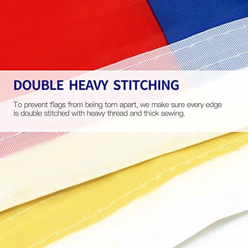 ANLEY Fly Breeze 3x5 Foot Denmark Flag - Vivid Color and UV Fade Resistant - Canvas Header and Double Stitched - Danish Dane National Flags Polyester with Brass Grommets 3 X 5 Ft — view 4