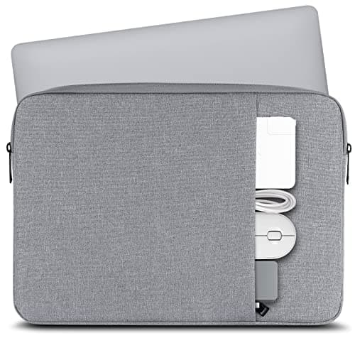 Chelory 13 14 Inch Laptop Sleeve Bag for 13 Inch MacBook Pro MacBook Air 14 inch MacBook Pro, 13.3 13.6 14 Inch Notebook Computer Ultrabook Shockproof Protective Cover iPad Tablet Carrying Case, Gray — view 3