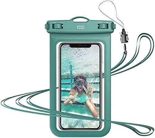 YOSH Waterproof Phone Pouch [IPX8 Certified], Fits Up to 7.0", Olive Green