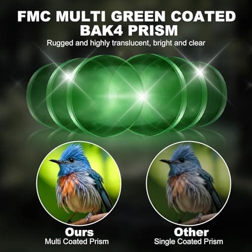 USCAMEL® Folding Pocket Binoculars Compact Travel Mini Telescope HD Bak4 Optics Lenes Easy Focus Colour Black — view 2