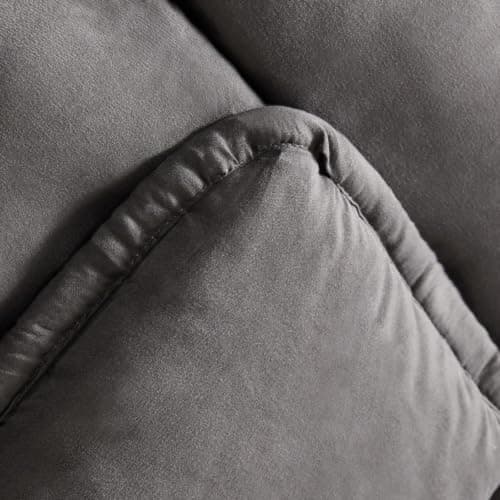 OHS Coverless Duvet Single, 10.5 Tog Duvet with Pillowcase - Charcoal Grey — view 4