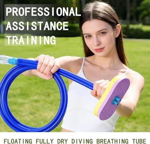 Full Dry Respirator, Diving Snorkel Breathing Tube, Long Breathing Tube, Diving Swimming Camping Stream Diving Experience Equipment Swimming Breathing Tube (3M/118IN) — view 4