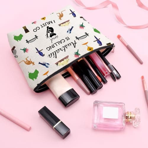 Australia Trip Gift Makeup Organizer Bag Austria Landmarks Gift Australian Vacation Lover Cosmetic Bag Travel Themed Gifts for Best Friend Sister Graduation Christmas Birthday Gifts Travel Pouch — view 3