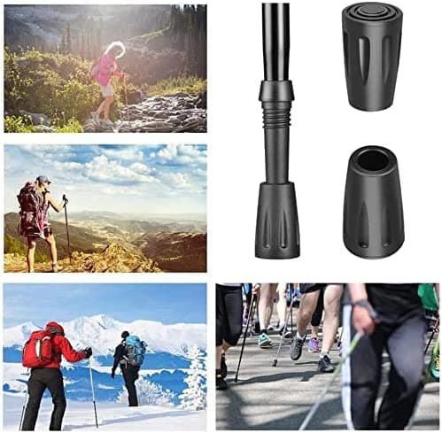 2pcs for LEKI Rubber Buffer for Walking Poles/Trekking Poles for All Standard Rubber Buffer Pads/Trekking Poles/Asphalt/Gravel/Mountains/Hiking Pole Accessories — view 4
