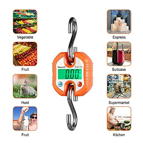 Rhorawill Luggage Scales Crane Scale 150kg Electronic Digital Hook Scale — view 6