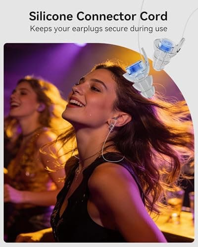 High Fidelity Concert Ear Plugs, Eargrace 2 Pairs Hearing Protection Noise Reduction Musicians Ear Plugs with Aluminum Carry Case for Musicians, DJ, Festival, Motorcyclists and Loud Events(23dB) — view 5