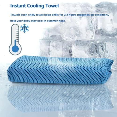 10Pack Cooling Towel,Soft Breathable IceTowel CoolingTowels,Microfibre CoolingTowel for Neck & Face,Quick Dry Gym Towel,Cooling Ice Towels for Women Men,SportsTowels for Running Yoga Camping,Fitness — view 4