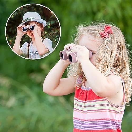 Kids Binoculars - Observer's Binoculars for Outdoor Sports, Bird Watching & Hiking - Purple — view 5