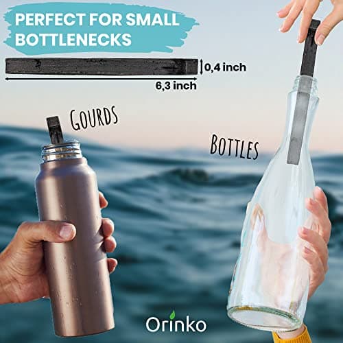 ORINKO® Charcoal Water Filter Sticks x5 – Natural Takesumi Activated Carbon for Water Purification – Sustainable Binchotan Bamboo Filter Kit for Pitchers & Tap Water — view 2