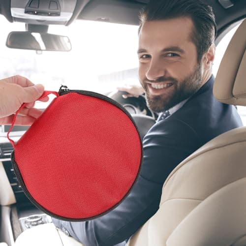 ADOCARN Oxford Cloth CD Storage Case 20 Pack Portable Car Organizer — view 5