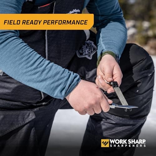 Work Sharp Guided & Folding Field Sharpener UK - Portable Outdoor Multi Knife and Tool Sharpener - Compact Travel Manual Guided Professional Sharpening System Tool for Knives (Folding Field Sharpener) — view 5