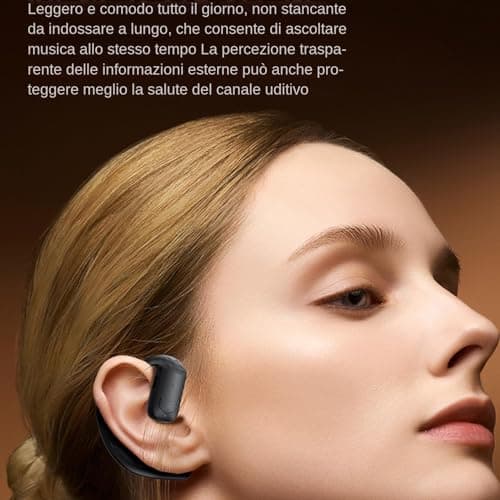 Wireless Earbud - Monaural Headphones with Clear Audio, Comfortable Earbuds | Hands- Calls for Work and Travel, Lightweight Ergonomic Earpiece with Noise Isolating and Playti es — view 2