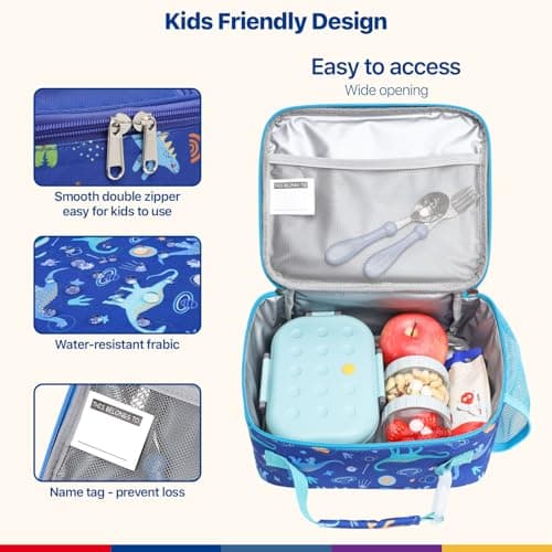 Bagseri Kids Lunch Bag for Boys- Insulated Kids Lunch Box for School — view 5