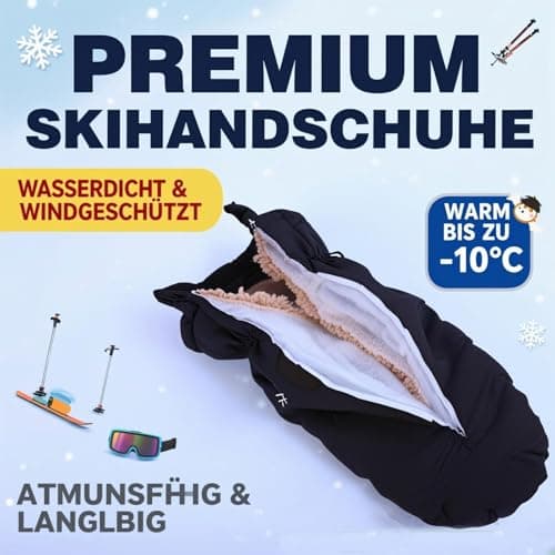 Andiwa Mittens for Women, Gloves for Men, Winter Ski Gloves, Cotton Gloves, Fleece, Waterproof, Thermal Winter Gloves, Touch Screen Gloves — view 3
