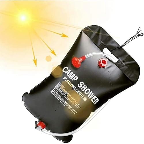 ADEPTNA Portable 20L Solar Camping Showers 5 Gallons Shower Bag with Shower Head – Ideal For Hiking Picnic Mountain Climbing Outdoor — view 3